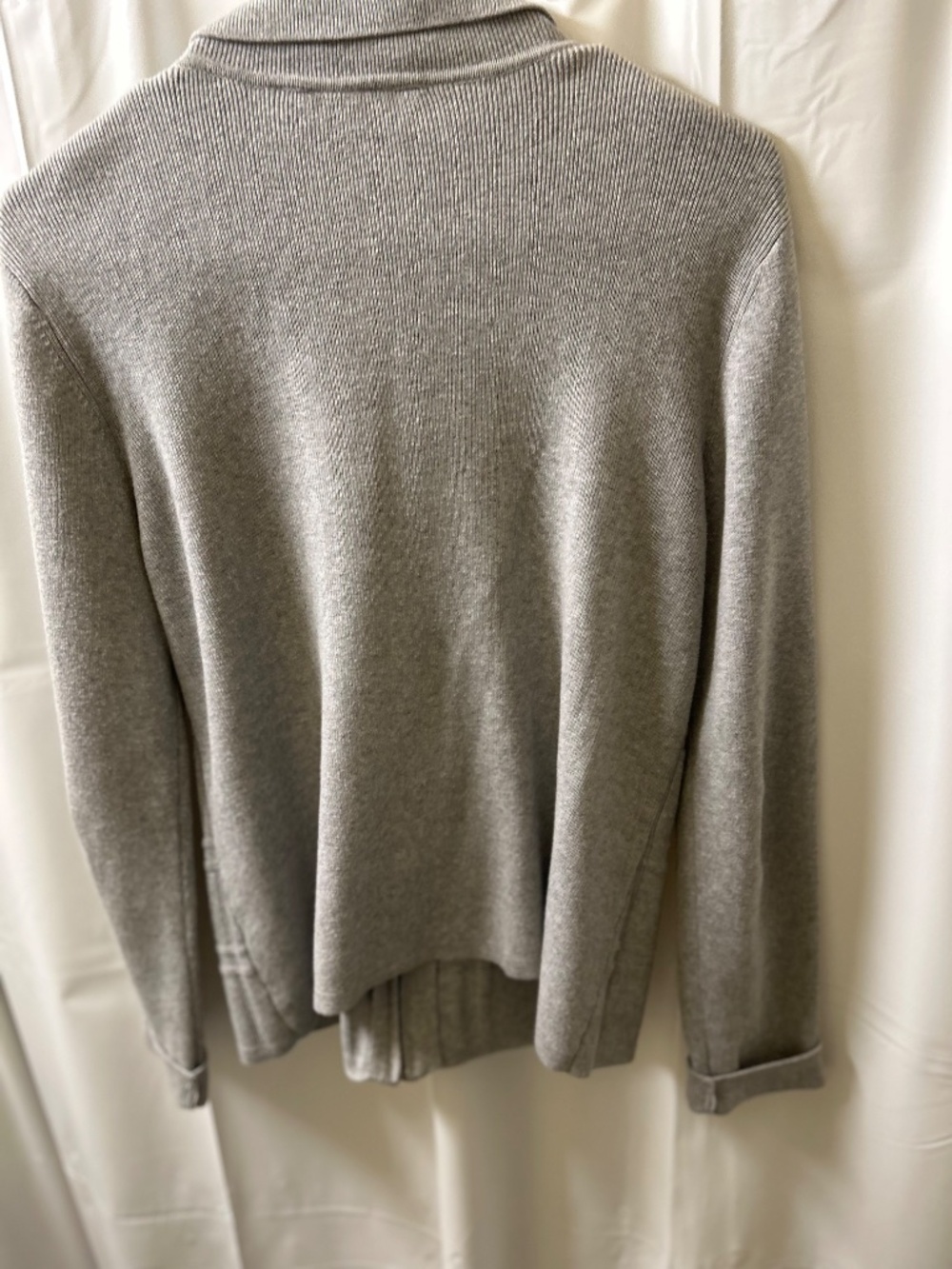 Croft & Barrow Grey Zip Up Sweater - Picture 3 of 3